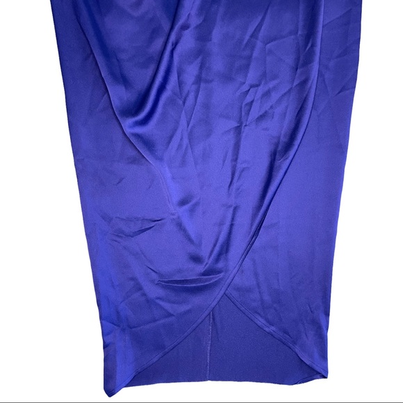 EXPRESS Silk Wrap Midi Dress - Picture 7 of 9